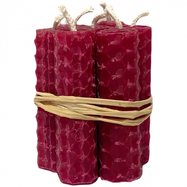 Cerise - Beeswax Mini Spell Candles